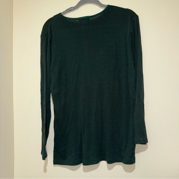 Women’s Vintage Fair Set Brand Dark Green Basic Casual Long Sleeve Shirt Size: M - Picture 8 of 15